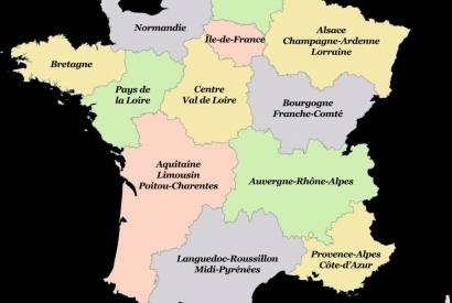 Quels noms pour les 13 régions françaises ?